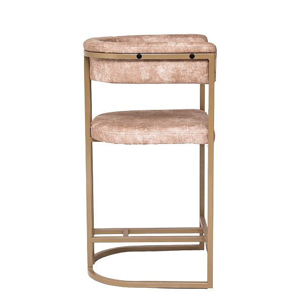 Стул Турмалин NEW, велюр Brabus 02, каркас металл под золото - Вид 3