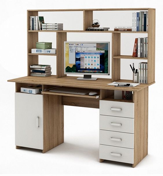 Стол компьютерный Лайт-7К СН - Вид 1