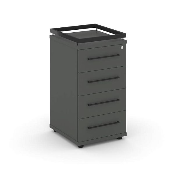 Rift Тумба приставная+рамка RF.TPR-002 Антрацит/Металл Черный 416*460*797 - Вид 1