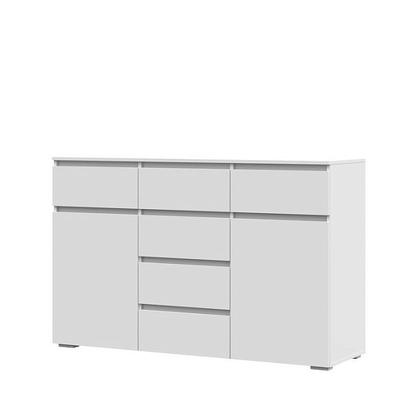 Хелен КМ 05 Комод 6 ящиков (1502х958х460) белый/белый - Вид 1