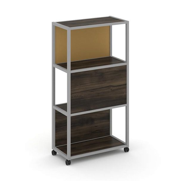 Shelf Mobile Стеллаж 4 уровня 1 секция VR.LT-STK-405.12 Дуб Мали/Металл Серый/W-31 1200*400*1523 - Вид 1