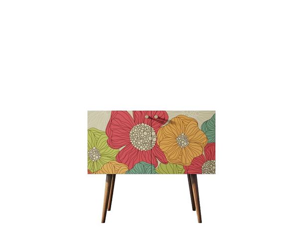 Комод на высоких ножках Berber малый принт 5 арт BB13/Print_05 - Вид 1