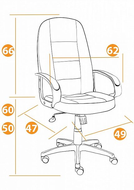 Кресло компьютерное СH747 - Вид 11