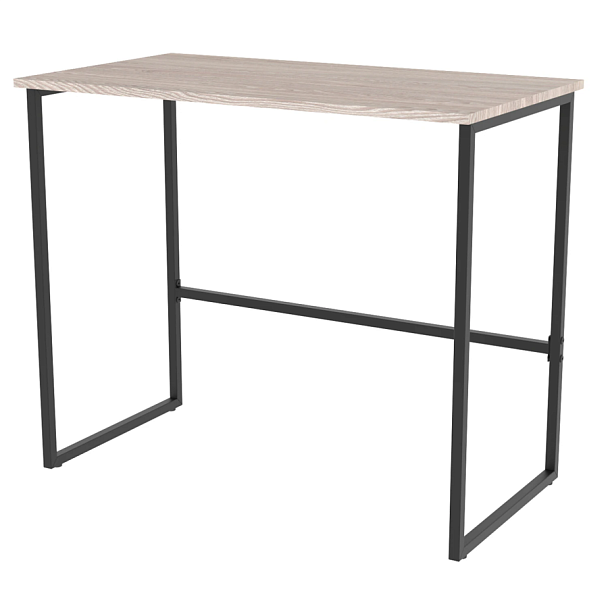 Стол BRABIX "SMART CD-020", 900х500х770 мм, ЛОФТ, металл/ЛДСП ясень шимо светлый, каркас черный, 641949 - Вид 3