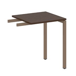 Metal System Quattro Приставной элемент на П-образном м/к 40БП.ПР-1 Венге/Мокко металл 600*600*750 - Фото предпросмотра