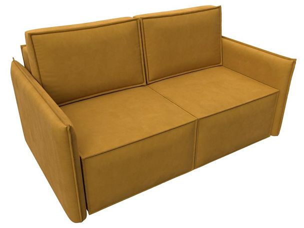 Диван прямой Либерти мини Велюр желтый - Вид 5