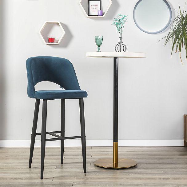 Стул Бар.Lars Diag blue/черный - Вид 7