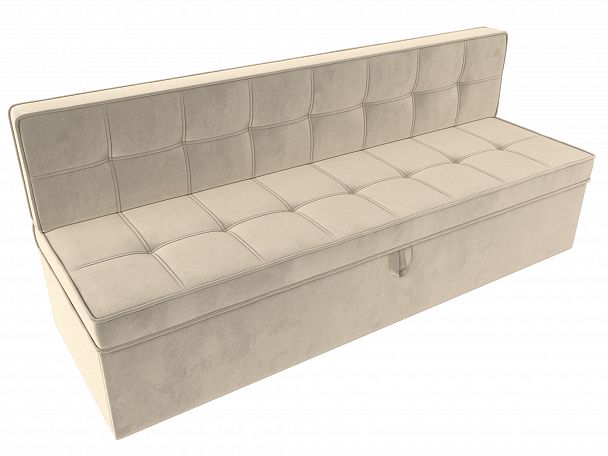 Кухонный диван Техас (полностью микровельвет бежевый) - Вид 5