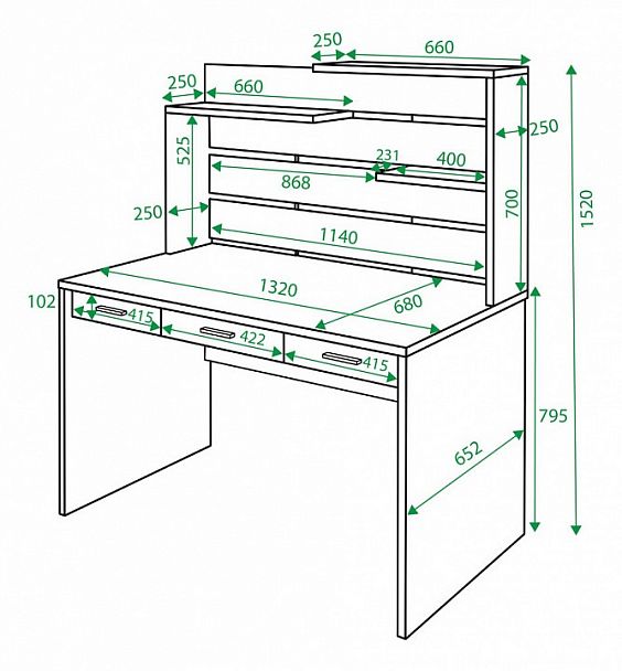 Стол компьютерный Домино СП-82 Венге - Вид 2