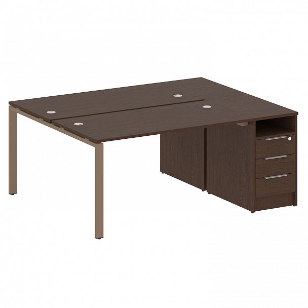 Рабочая станция "Metal System" БП.РС-СТП-2.3 венге/мокко - Вид 1