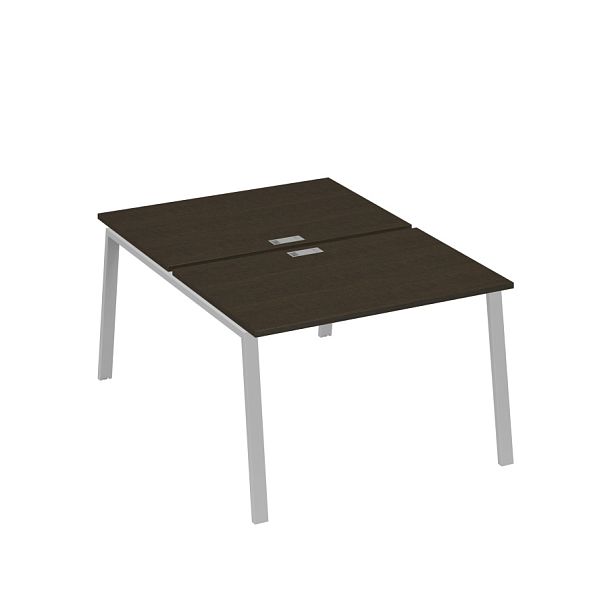 Станция (2х120) рабочая с металлокаркасом TRE A4 А4 Б3 176  БП венге / металлокаркас серый - Вид 1