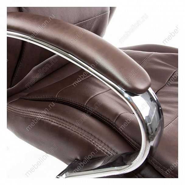 Кресло компьютерное Tomar, коричневое - Вид 10