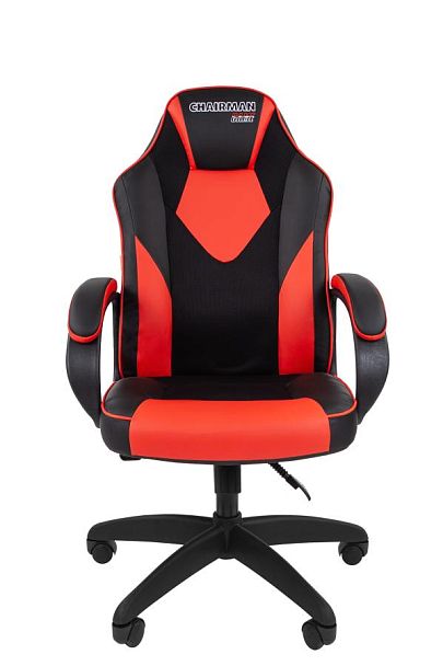 Кресло Chairman game 17 Россия экокожа черный/красный - Вид 2