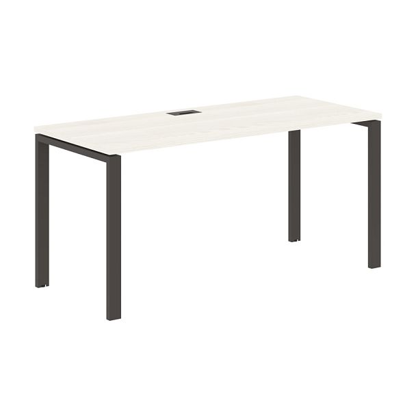 Стол прямой EUST 1567 Ясень Траун/Мокко 1560х670х750 EDIS - Вид 1
