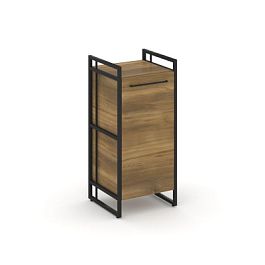 Rift Шкаф 2 ниши узкий RF.SU-21 (R) Сандал Янтарный/Металл Черный 420*396*924 - Фото предпросмотра