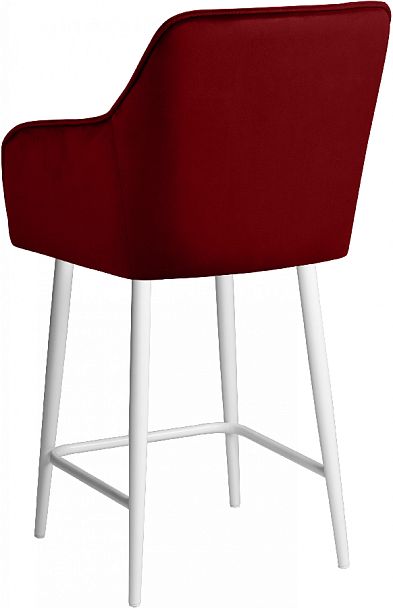 Комплект полубарных поворотных кресел Мони К, Confetti bordo/белый, 2 шт. - Вид 6