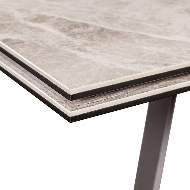 Стол раскладной Grant (160+80), мрамор испанская керамика светлый - Вид 8