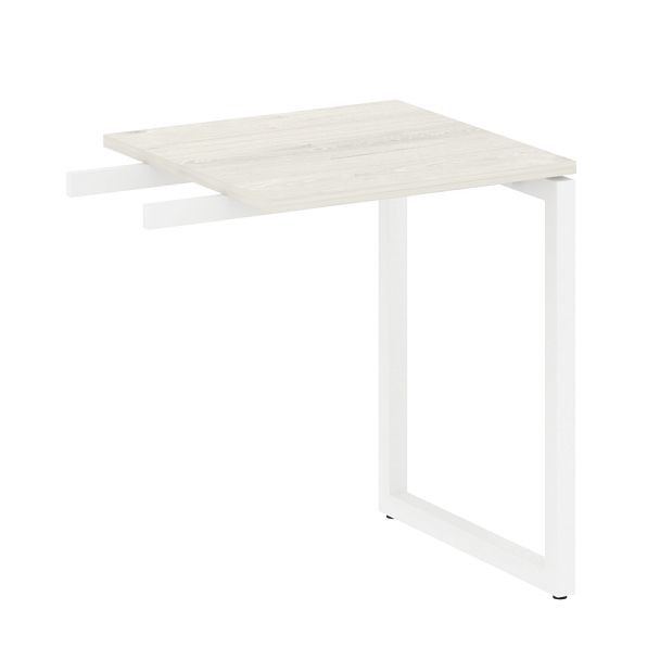 Metal System Quattro Приставной элемент на О-образном м/к 40БО.ПР-1 Дуб наварра/Белый металл 600*600*750 - Вид 1