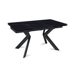 Стол раскладной Bridge (140+40+40), керамика матовая Black Gold - Фото предпросмотра