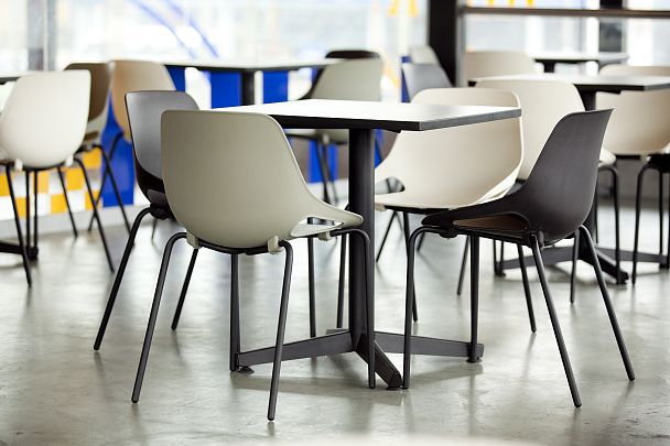 Стул Q5 (4 ножки) каркас черный, черный, стопируемый - Вид 6