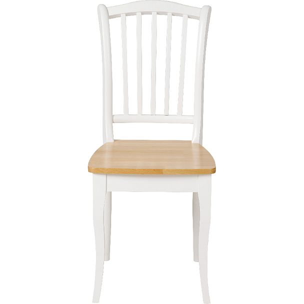 Комплект деревянных стульев с жестким сиденьем Элин Белый/Натуральный, 3 шт. - Вид 2