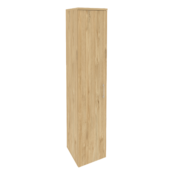 Onix Шкаф высокий узкий левый O.SU-1.9 (L) Тиквуд светлый 400*420*1977 - Вид 1
