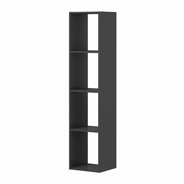 Стеллаж 4-х секционный высокий "Тандем" ПК-ОБИ-СЖ164Х37-В1-297 антрацит - Вид 1