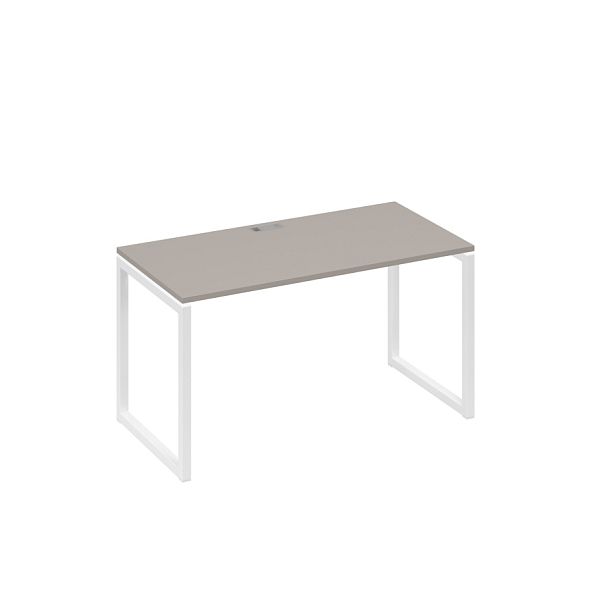 Стол письменный на металлокаркасе QUATTRO A4 А4 Б4 014 БП мокко премиум / металлокаркас белый - Вид 1