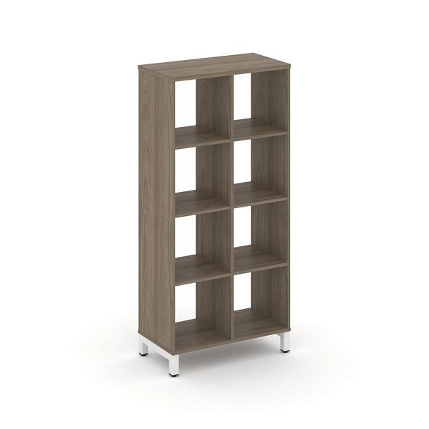 Стайл Проджект Каркас стеллажа 4 яр. SN.KS-420 Вяз Благородный/Металл Белый 754*400*1615 - Вид 1