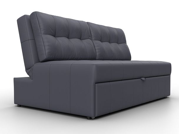 Диван прямой Лига-107 (140) Экокожа серый - Вид 3
