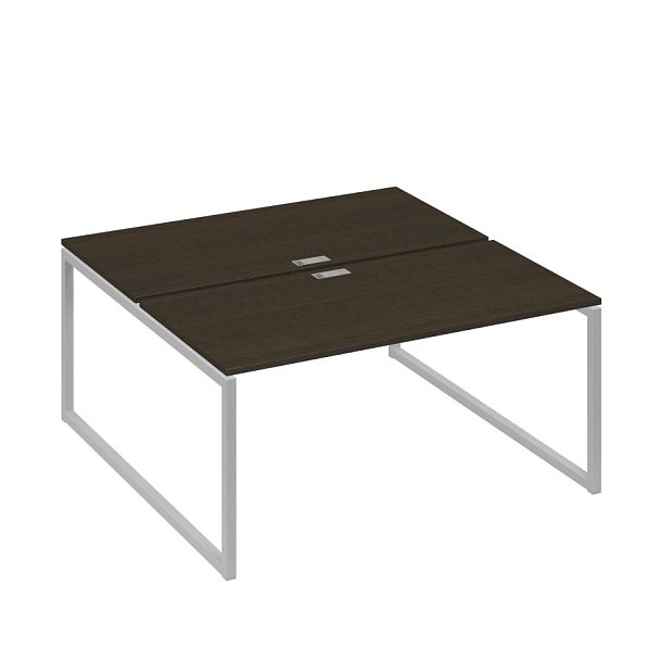 Станция (2х160) рабочая на каркасе QUATTRO A4 А4 Б4 178 БП венге / металлокаркас серый - Вид 1