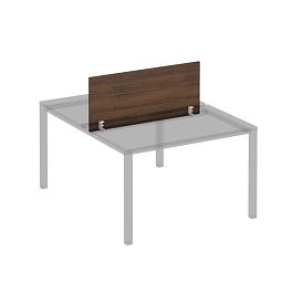 Экран для рабочей станции 120 на белом металлокаркасе КФ Комфорт КФ К.Б 846 ОФ французский орех - Фото предпросмотра