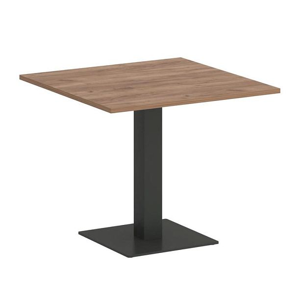 Фёст Стол квадратный KSPRG-2 Дуб Табак/Металл Антрацит 900*900*750 - Вид 1