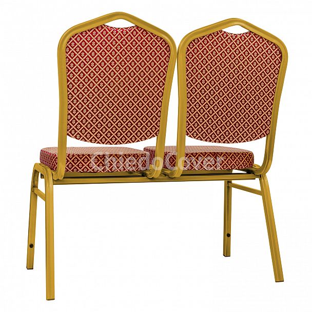 Секция стульев Хит - золото, ромб красный - Вид 3