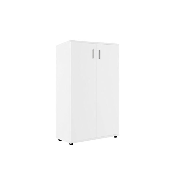 Шкаф средний закрытый Trend 77,6x36x122,8 белый - Вид 1