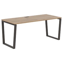 Стол прямой EVST 1780 Дуб Денвер светлый/Мокко 1760х800х750 EDIS - Фото предпросмотра