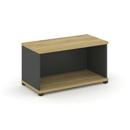 Concept Стеллаж 1 широкая секция, 1 ниша CN.STS-110 Дуб Винченцо/Антрацит/Металл Антрацит 836*420*450 - Фото предпросмотра