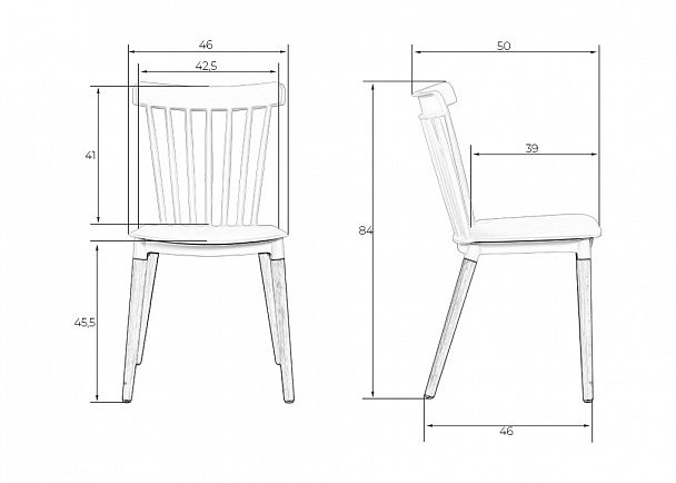 Стул обеденный DOBRIN THEO (ножки светлый бук, цвет бежевый (GR-03)) - Вид 9