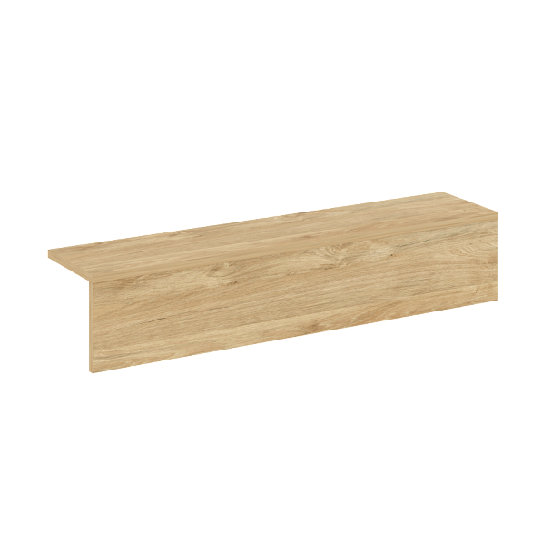 Накладка прямая низкая на 2 модуля "Onix" О.R-NP.N-98.2 тиквуд светлый - Вид 1