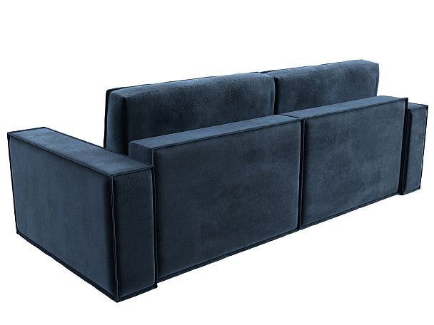 Диван прямой Куба Велюр синий - Вид 6