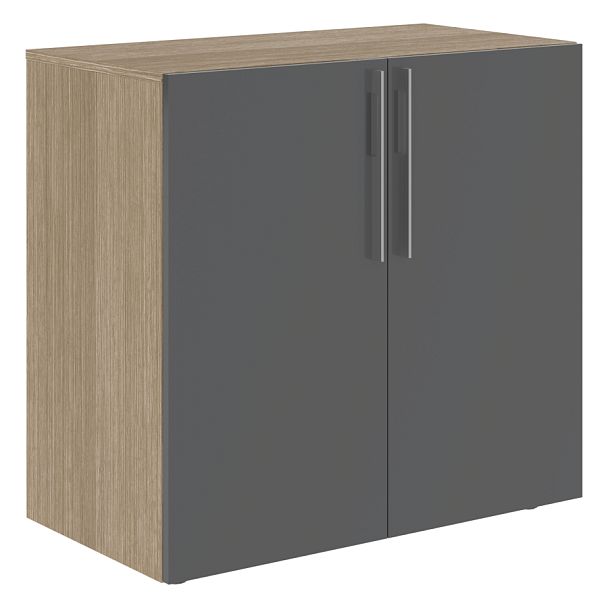 Тумба с фригобаром СП-064-25-08 Серый глянец/Дуб Натуральный 940х500х900 KANON - Вид 1