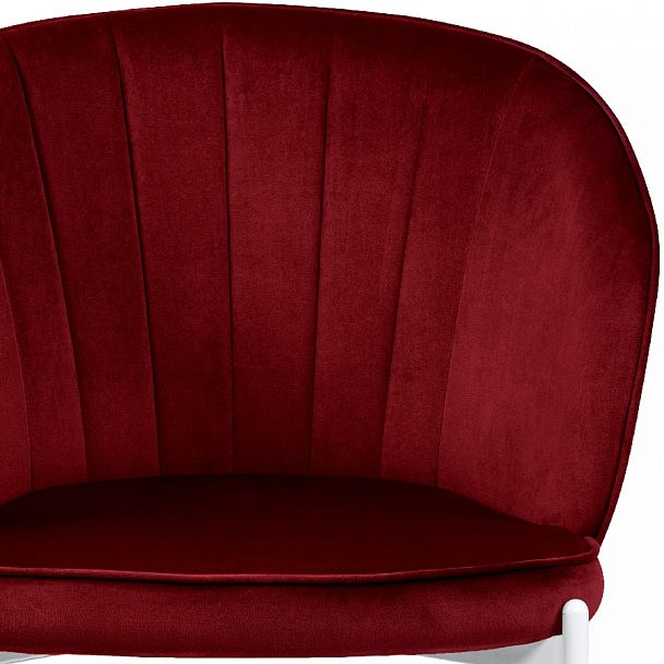 Комплект кухонных стульев Миэль бордовый велюр/белый, 2 шт. - Вид 7