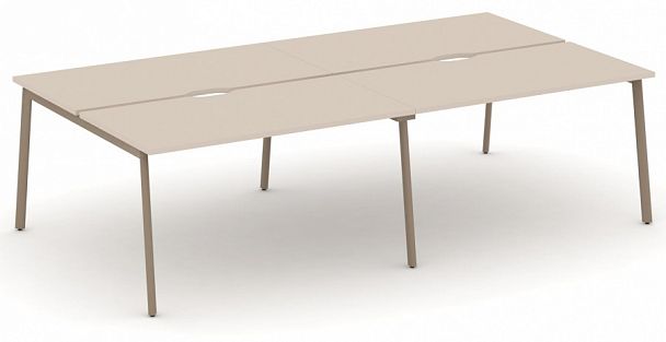 Рабочая станция на 4 места " ESTETICA" ES.D.RS-4.3-VP Капучино - Вид 1