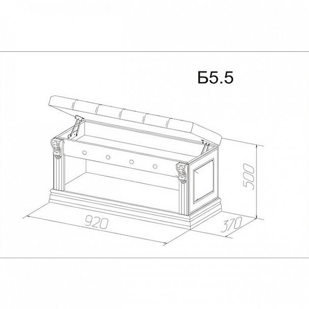 Банкетка "Благо 5-5" - Вид 3