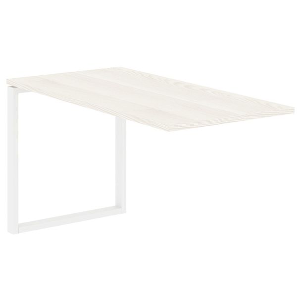 Брифинг-приставка EQB 1367 Ясень Траун/Белый 1360х670х750 EDIS - Вид 1