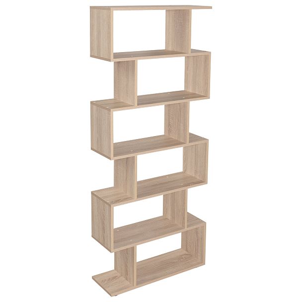 Стеллаж BRABIX "Scandi SH-008", 730х250х1760 мм, 6 секций, ЛДСП, дуб сонома, 641898, ЦБ013658-2 - Вид 15