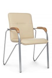 Стул Самба с деревянными подлокотниками SMB-02 Бежевый - Фото предпросмотра