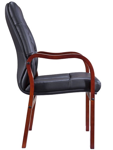 Кресло Everprof Monaco Wood CF Экокожа Черный - Вид 3