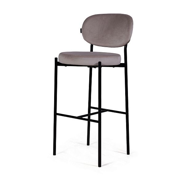 Стул барный Mason, бархат светло-серый 26 - Вид 10