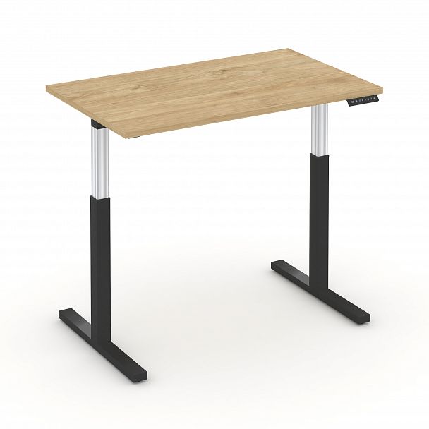 Стол электроподъемный "MOVE UP" MV.SE-2,7 Черный металл / Тиквуд Светлый - Вид 2